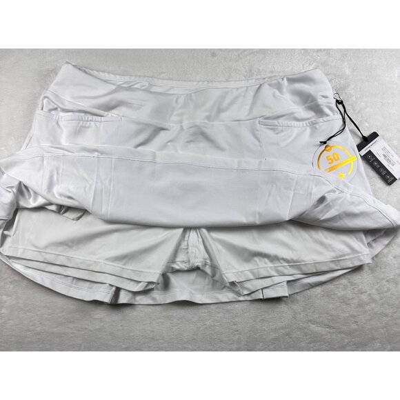 Tail White Label XL Womens White Golf Skort With UPF 50+ Sun Protection - Picture 9 of 12
